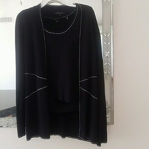 Women's two-piece tank and sweater